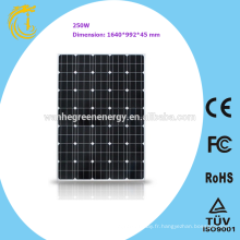 Importer des panneaux solaires 250w prix